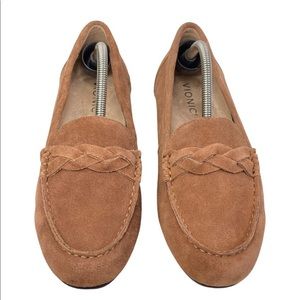 Vionic Montara Loafer Moccasin Toffee Brown Slip On Comfort women’s 9 WIDE